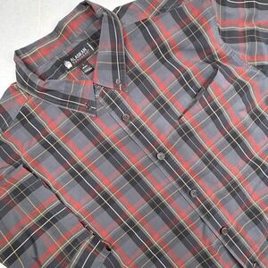 Alaskan Hardgear Duluth Trading Co 2XL Plaid Shirt Button Down Short‎ Sleeve EUC